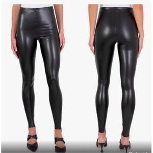 NWT Joie Black Faux Leather Leggings Contemporary Fit XLarge